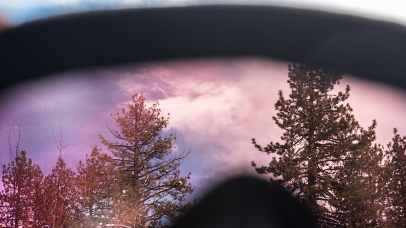 julbo aerospace - the view through the snow tiger lens of the aerospace in partly...