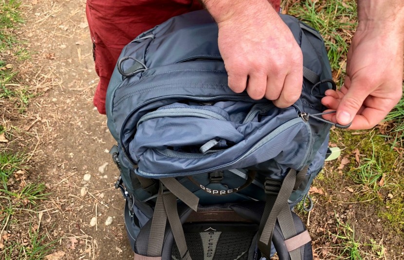 osprey xenith 105 - one of the more unique features of this pack is that its lid...