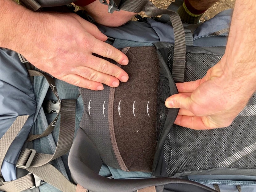 osprey xenith 105 - the xenith has around 4" of vertucal torso length adjustment and...