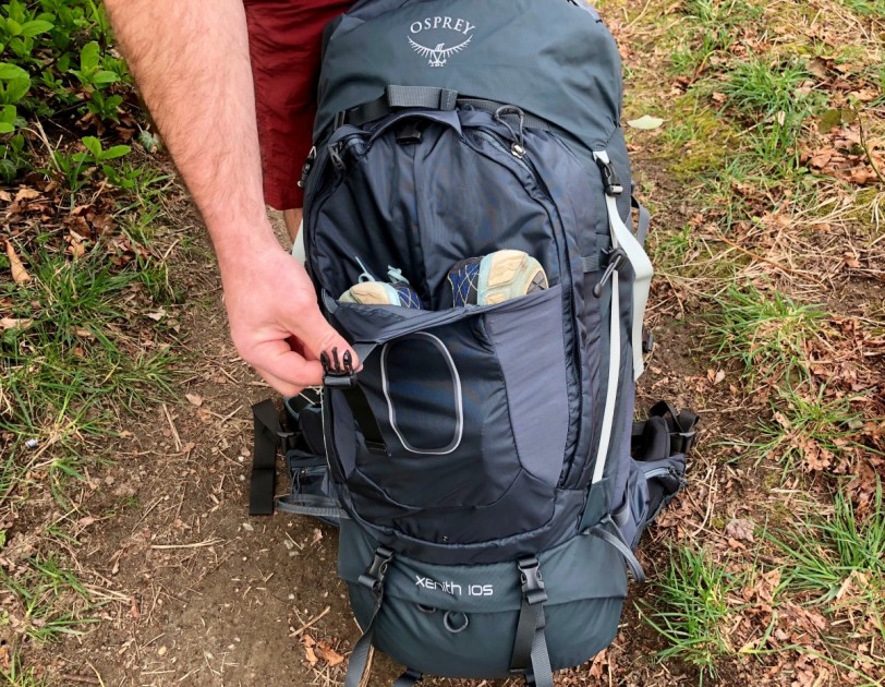 osprey xenith 105 - another one of our favorite features of this pack is its stretchy...