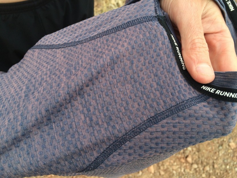 nike dri-fit knit - this is the inside of the shirt, showing what the mapped on mesh...