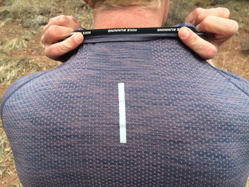 nike dri-fit knit - a couple of the features on display: the very nice sweat band sewn...