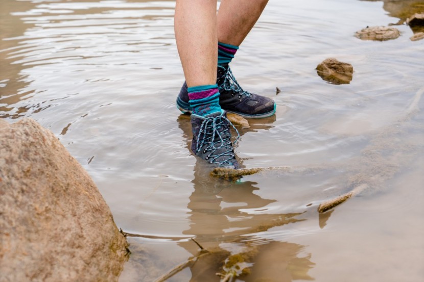 vasque mesa trek ultradry for women - though they stayed dry when fully submerged, the mesa trek is not...