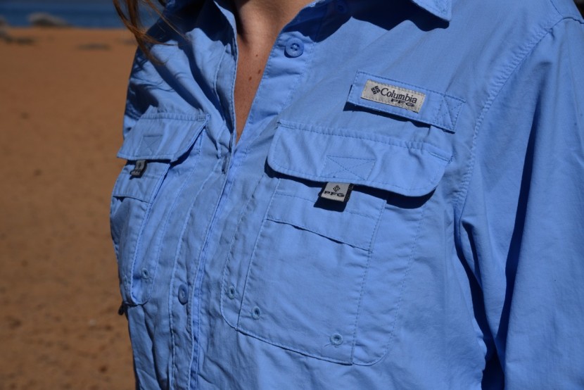 columbia pfg bahama long sleeve - pockets on pockets! the bahama has two layers of chest pockets, to...