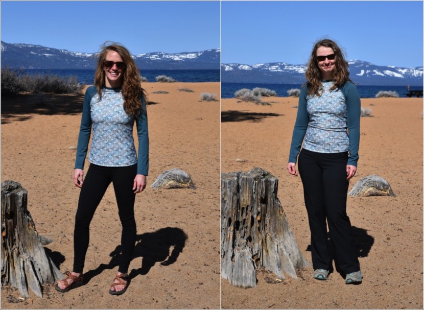 prana charline sun top - the prana charline, size xs, on two of our 5&#039;4&quot; testers.