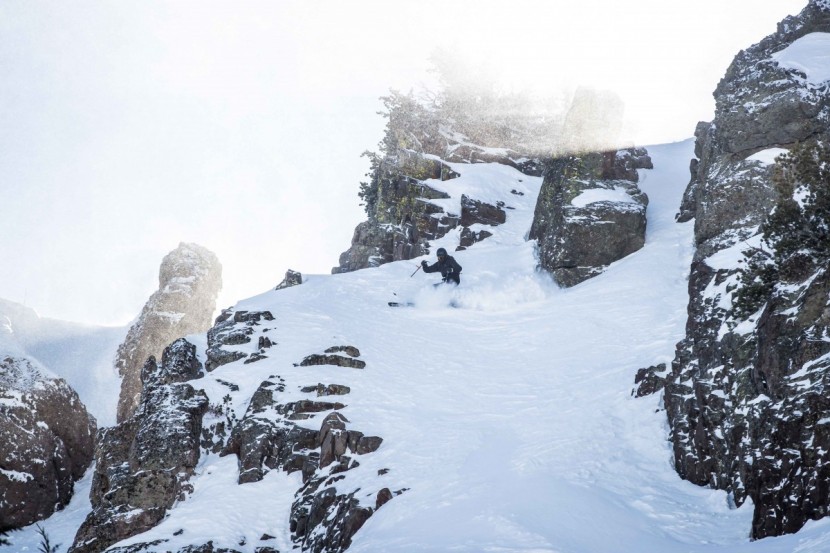 all mountain skis men - playing around in kirkwood&#039;s steep terrain.