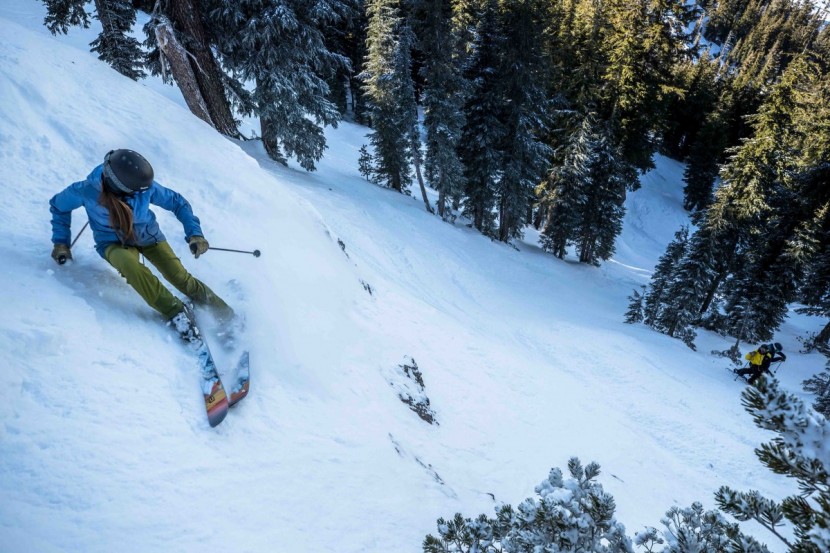 icelantic pioneer 96 - a little bit of soft snow is found up top while scouting a...