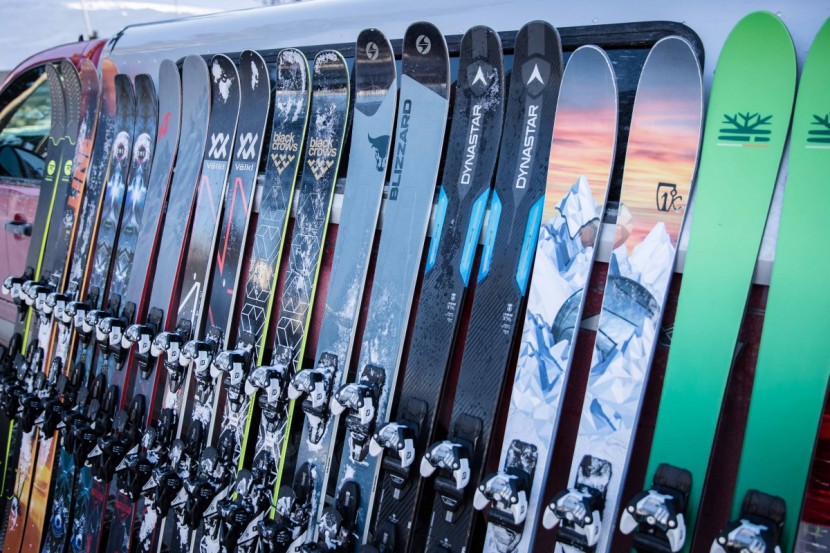 all mountain skis men - a look at some different ski styles.
