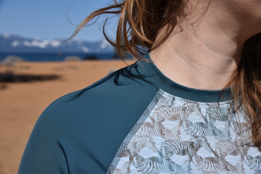 prana charline sun top - flat seams and a crew neck help protect your skin from damaging uv...
