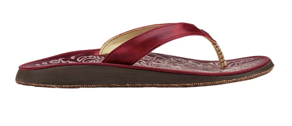 Olukai Sandals Women U'i Flip Flops in Red Size 8 — Cabaline