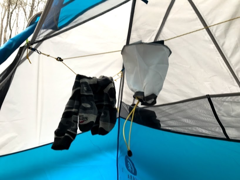 sierra designs summer moon - light diffuser in the foreground with extra 'clothesline' and...