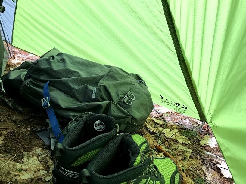 kelty trailogic tn2 - the vestibules have a great geometry, maximizing space for gear...