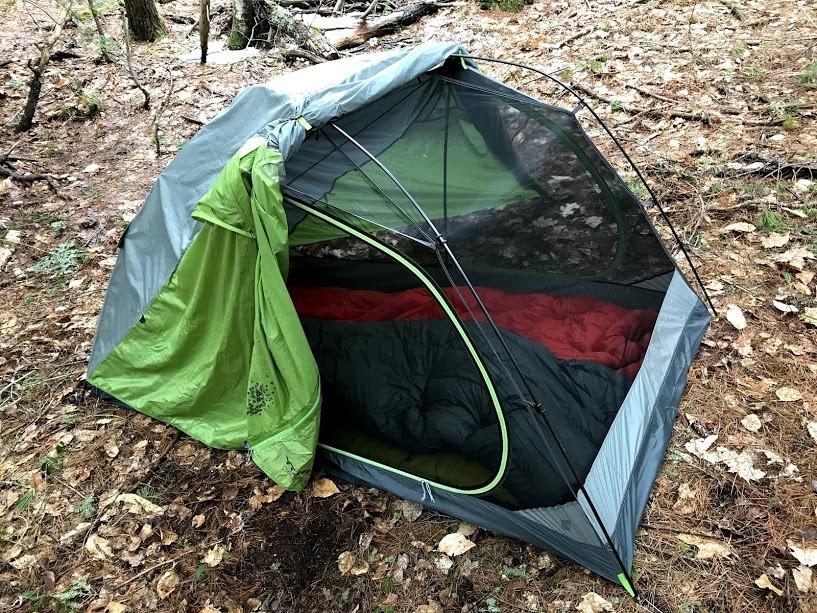 kelty trailogic tn2 - the stargazing fly, ready for nighttime viewing.
