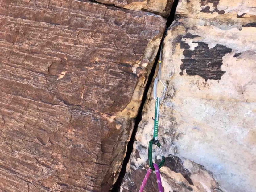 wild country astro quickdraw - we weren't really a fan of this longer sling length. it does help...