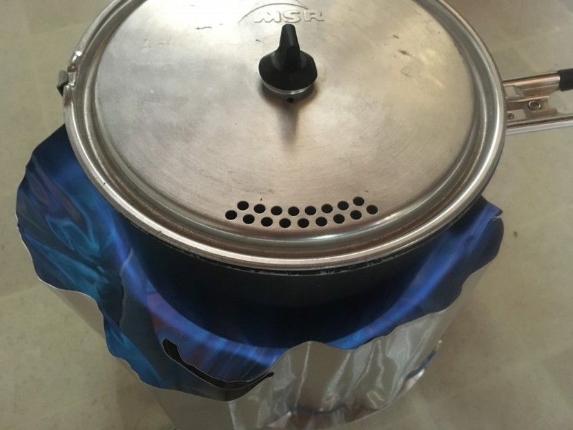 msr windpro 2 - this stove throws a lot of heat.