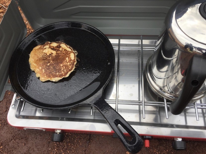 camp chef teton two-burner - the compact design and protective windscreen of the teton makes for...