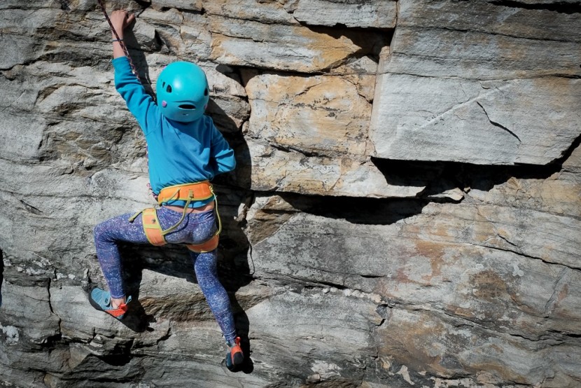black diamond momentum - kid&#039;s - testing session at pilot mountain, nc.