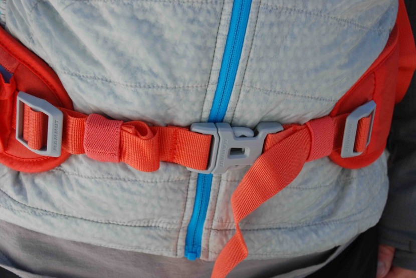 the buckles on the hipbelt are in a weird spot and sit right on our...