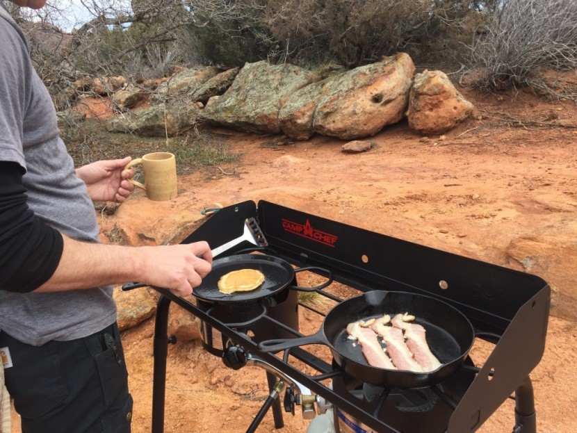 camp chef explorer 2-burner - we were happy with the performance of the explorer in almost every...