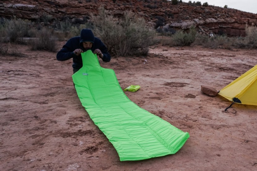 therm-a-rest neoair all season sv - it takes a lot of air to inflate this thick pad. make sure to watch...