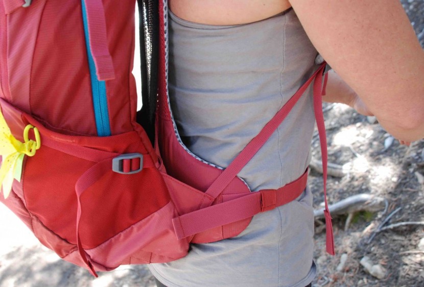 the hip belt stops before our hips! a little more padding around the...