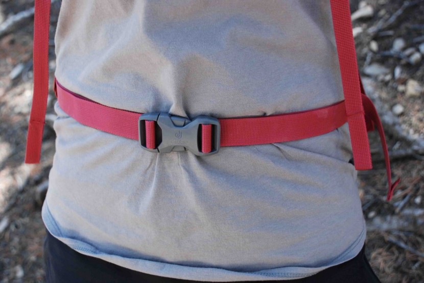 one-inch webbing straight across our stomachs does not make for the...