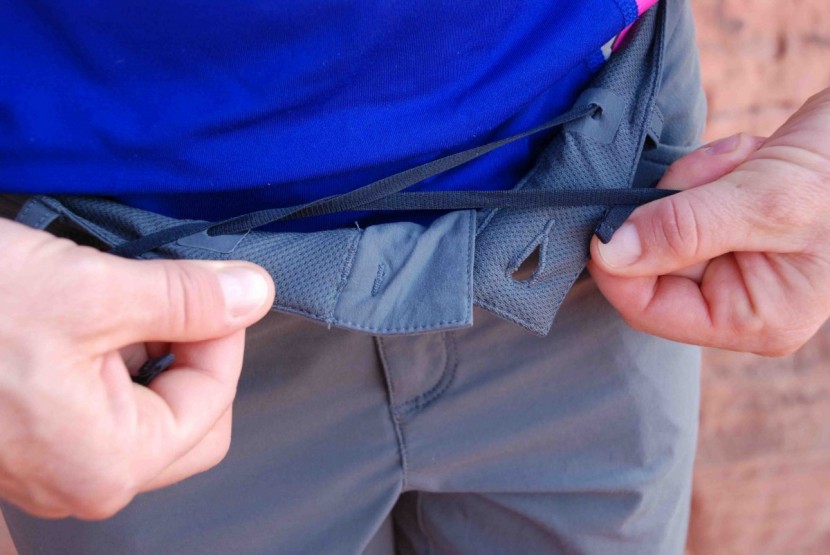 patagonia quandary for women - the elastic drawstring is too thin and stretchy to be effective.