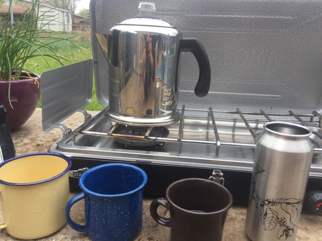Farberware 50124 Classic Yosemite Stainless Steel Coffee Percolator - 8  Cup, Silver