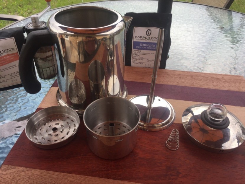 farberware yosemite - the yosemite percolator has a lot of parts to keep track of...