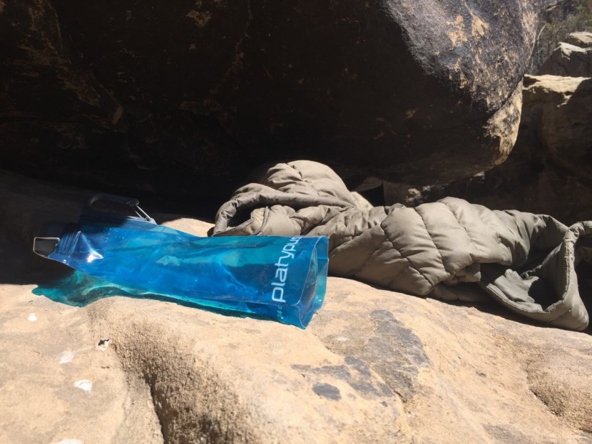 platypus duolock softbottle - this bottle is best used on hikes or stuffed into a climbing pack...