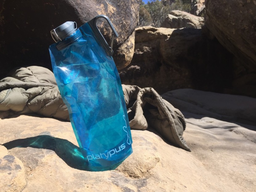 platypus duolock softbottle - when full, the platypus duolock stands up on its own, even on uneven...