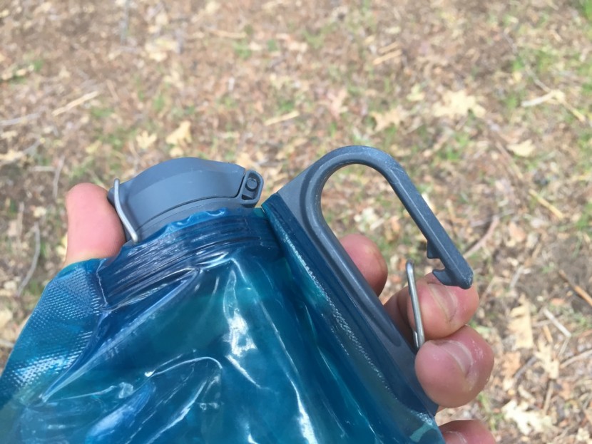 platypus duolock softbottle - the carabiner on the duolock is substantial enough to clip onto a...
