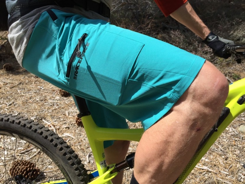 race face trigger - soft material and an inseam that sits just above the knee when...