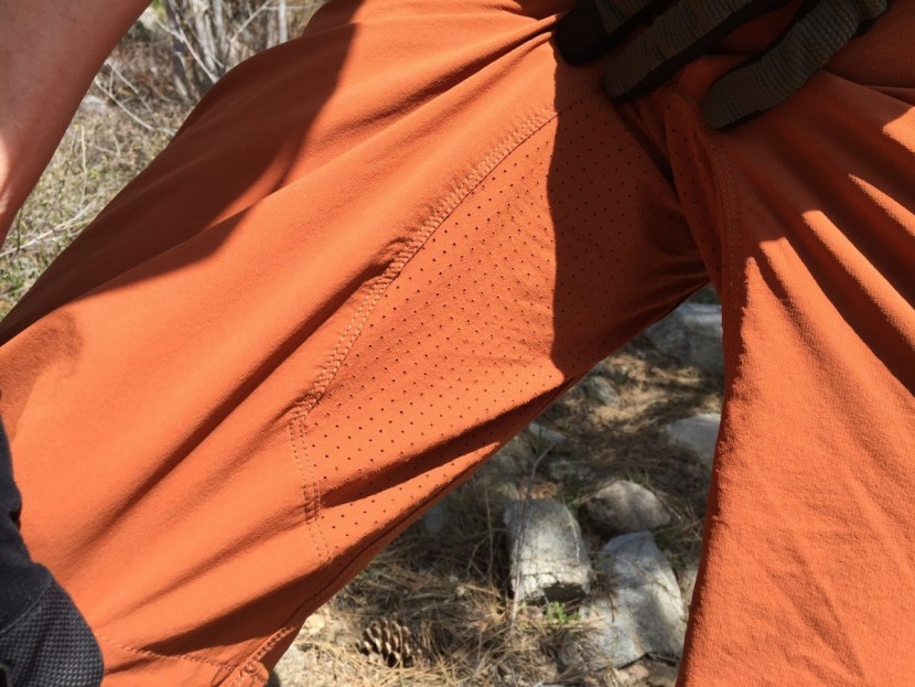 dakine syncline - the crotch gusset of the syncline shorts is perforated with hundreds...