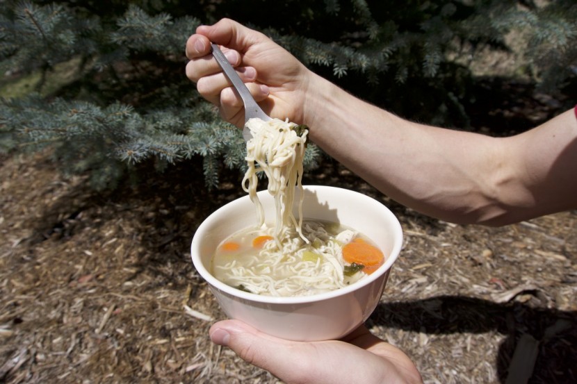 snow peak titanium spork - this utensil handles foods of all shapes and sizes, including the...