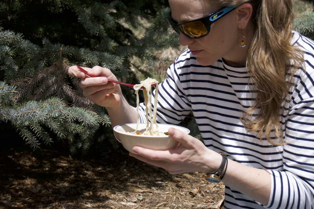 sporks - the double-ended design makes eating a bit awkward, but it handled...