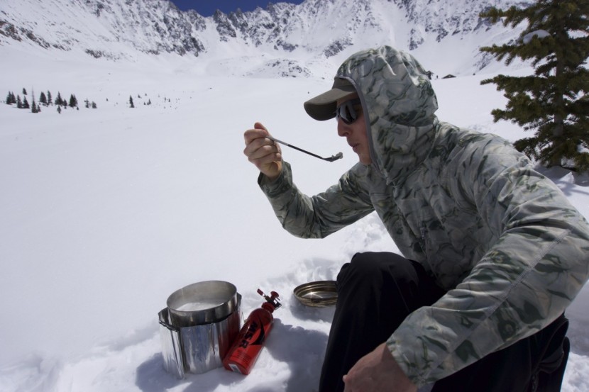 sea to summit alphalight spork - long - while a little odd for eating, this model excels at backcountry...