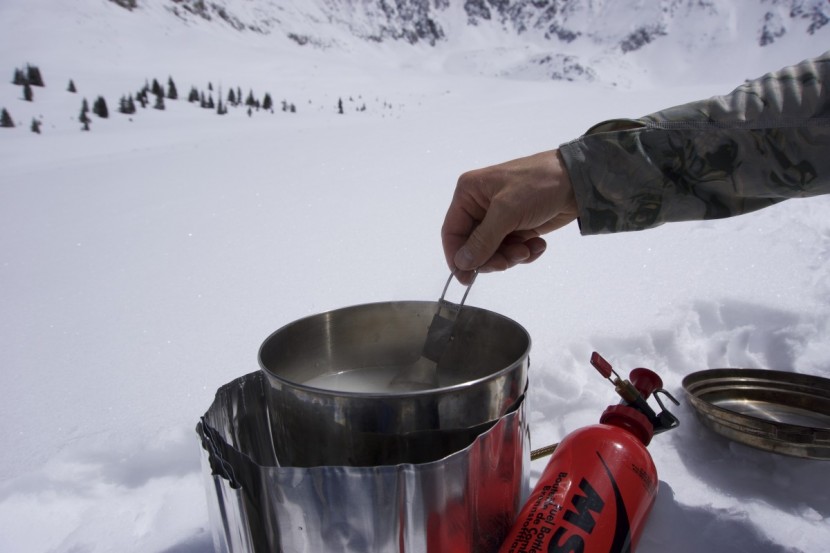 toaks titanium folding - cooking requires delicate hand work to keep your fingers out of the...