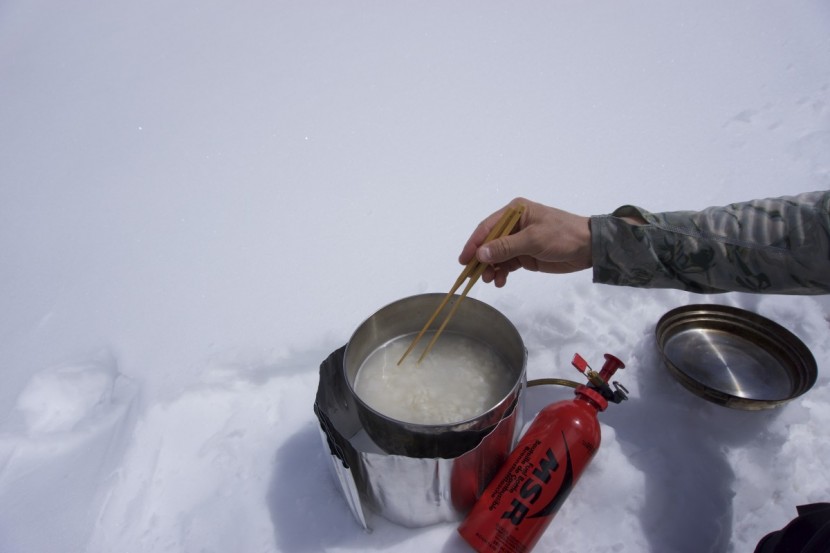 gsi outdoors glacier stainless spork and sticks - the little holes at the tops of the chopsticks can be pesky to keep...