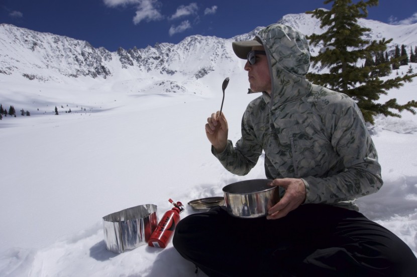 sporks - the snow peak titanium on a backcountry ski trip.