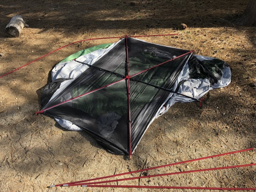 eureka boondocker hotel 6 - the boondocker&#039;s six-pronged hub in action. just a couple poles on...