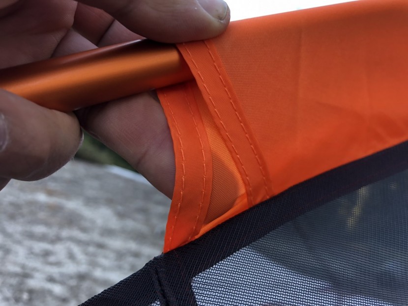 marmot limestone 6 - the crisscrossed poles have three hooks on either side coming up...