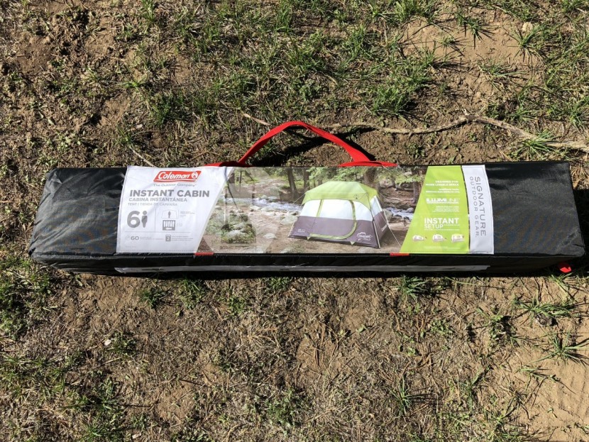 coleman instant tent 6 - the storage bag is a little on the long side, but given that it's a...