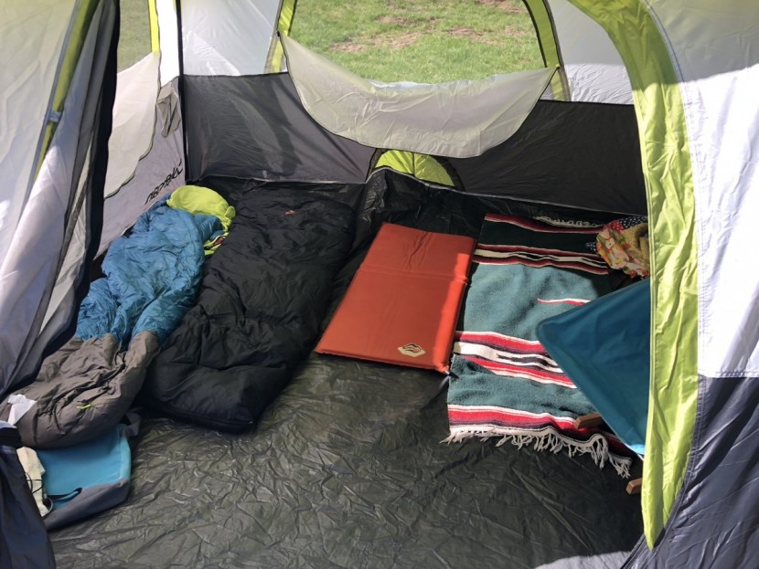 coleman instant tent 6 - as with most six-person tents, full capacity would be tight. four is...