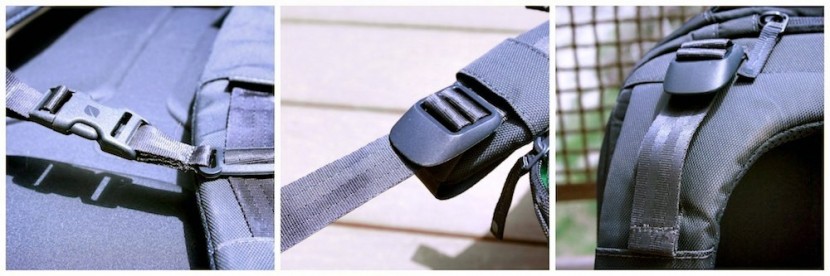 incase icon - a look at the adjustable straps on this backpack. left is the...