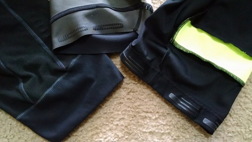 louis garneau fit sensor 2 bib - leg grippers, from left to right: louis garneau fit sensor 2, pearl...