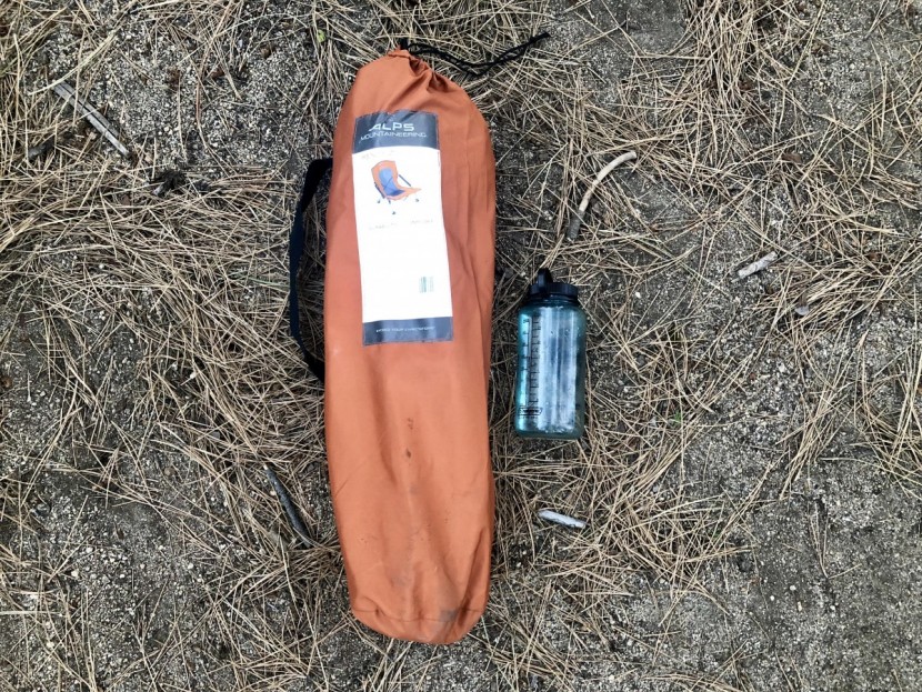 alps mountaineering rendezvous - not a tiny chair but not a giant chair, compared to the others in...