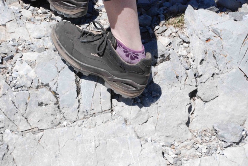 lowa renegade gtx lo for women - the sole and midsole on this shoe are incredibly stiff, so while we...