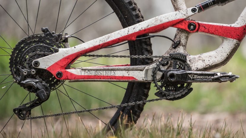shimano xt drivetrain with an e*thirteen extended range cassette...