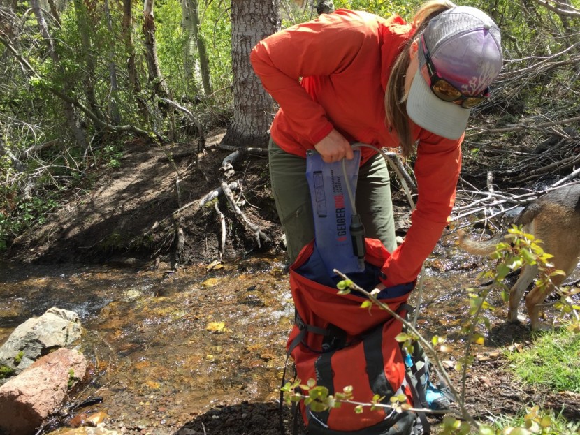 aquamira frontier max - you can fill your bladder with dirty water and drink right through...